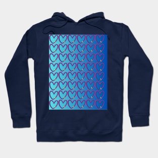 blue heart Hoodie